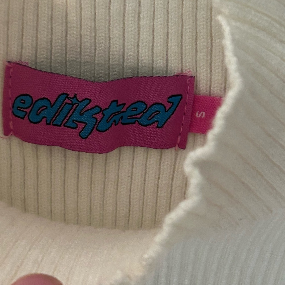 Edikted Ribbed High Neck Tank Small - Picture 4 of 5